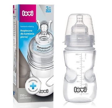 LOVI Butelka Medical+ 250 ml smoczek SUPERvent 3m+