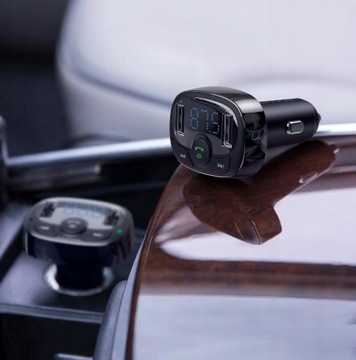 FM-передатчик Bluetooth, зарядное устройство MP3, 2 порта USB BASEUS