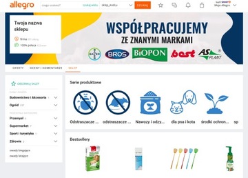 ИНДИВИДУАЛЬНЫЙ МАГАЗИН АЛЛЕГРО - 18 шт. БАННЕР +PSD