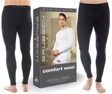 TURYSTYCZNE WEŁNIANE MĘSKIE ODDYCHAJĄCE GETRY - M