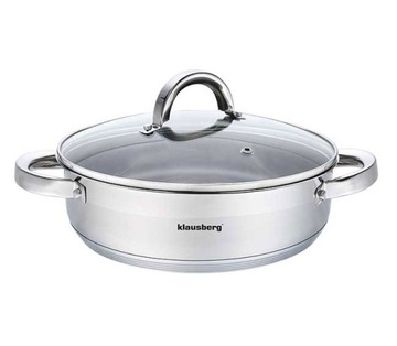 Garnek stalowy niski 4.5L 26cm KLAUSBERG KB-7173