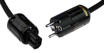 Kabel przewód zasilający PRĄDOWY 230V CROSS-TECH oplot - 2m