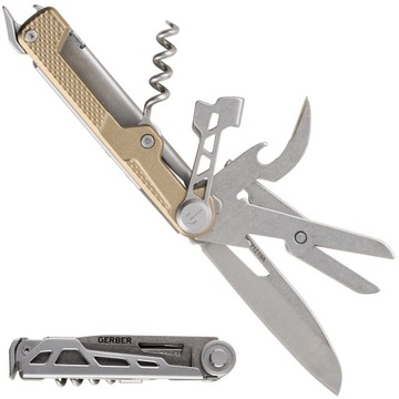 SCYZORYK MULTITOOL Gerber USA ARM BAR Cork Gold