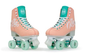 Wrotki RIO ROLLER Script Quad Skates Brzoskwiniowe 40.5