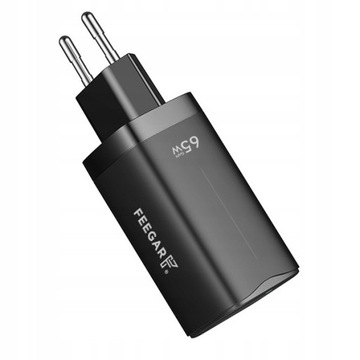Сетевое зарядное устройство Feegar GaN 65W 3xUSB QC PD TypC
