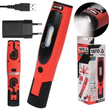 ЛАМПА ДЛЯ МАСТЕРСКОЙ YATO АККУМУЛЯТОРНЫЙ ФАКЕЛ 3,5 Вт SMD 330LM HAKI YT-085081