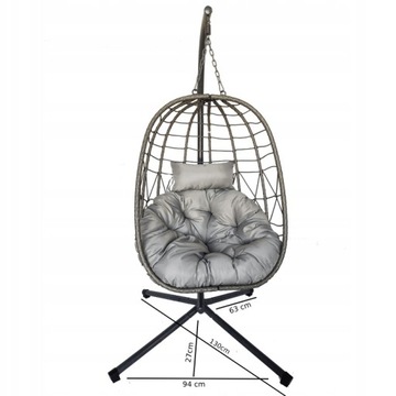 САДОВЫЙ СТУЛ ПОДВЕСНОЙ КОРЗИНА-КАЧАЛКА КАЧЕЛИ-КОКОН-ГНЕЗДО СКЛАДНОЙ