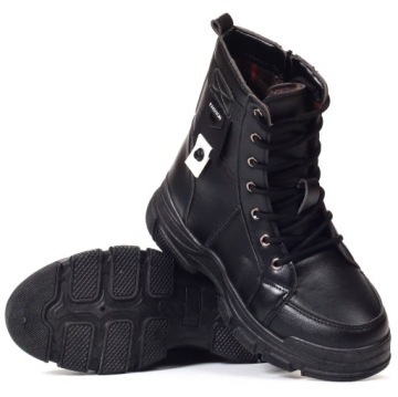 TRAPERKI BOTKI DAMSKIE OCIEPLANE GLANY SUWAK