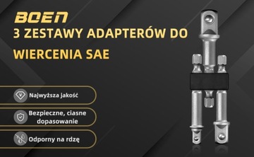 Адаптер для крышек для отвертки HEX 1/2 3/8 1/4