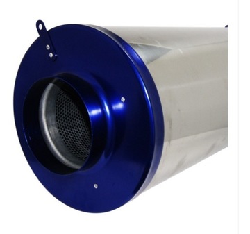 Проходной угольный фильтр 150 мм, линейный воздушный канал на 1000 м3