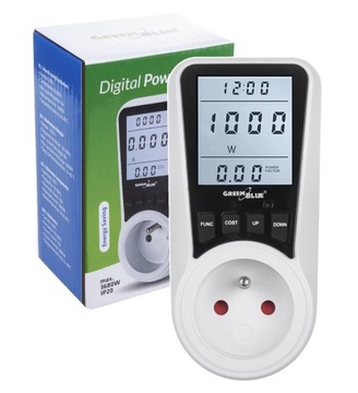 ЗЕЛЕНЫЙ СИНИЙ Счетчик энергии ваттметр GB350E