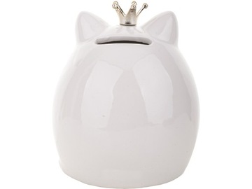 В ПОДАРОК ​​Копилка 12х10х10 см - КОШКА С КОРОНОЙ