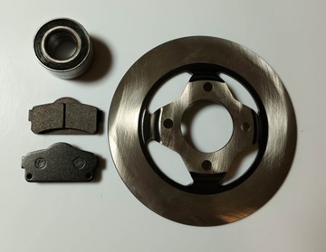 Zestaw tarcza + klocki + łożysko Microcar MGO Ligier JS50