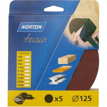 VELCRO ROCK 5 шт 125мм P240 NORTON 69957373240