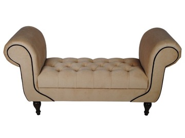 ŁAWKA KOZETKA PIKOWANA PUFA GLAMOUR SKRZYNIA SOFA
