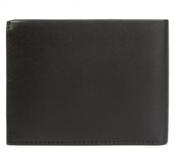 Calvin Klein portfel skórzany czarny miejsce na bilon K50K504833 BDS