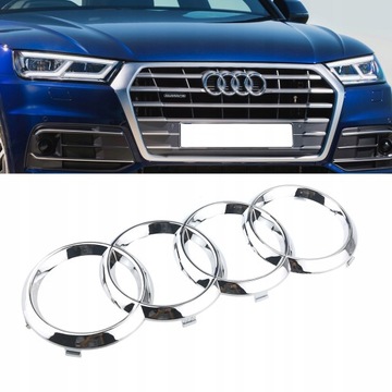 AUDI MASKA PŘEDNÍ S6 A6 Q3 Q5 ZNAKY LOGO 285X99MM
