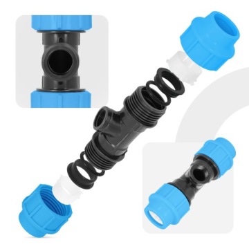 Tee PE 32x3/4 GW Twisted Pn16 фитинг