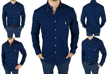 3 KOSZULA RALPH LAUREN POLO GRANATOWA SLIM FIT M