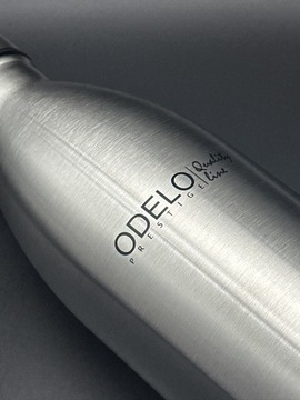 KUBEK BUTELKA SREBNA STAL TERMICZNA 1000ml KAWA WODA HERBATA