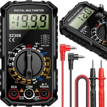 PROFESJONALNY MIERNIK CYFROWY MULTIMETR PRĄDU NAPIĘCIA UNIWERSALNY TESTER