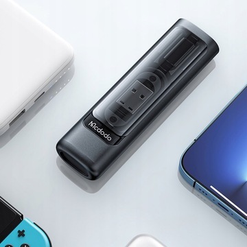 НАБОР USB-АДАПТЕРОВ MCDODO TRAVEL ДЛЯ ТЕЛЕФОНА И КОМПЬЮТЕРА С КОРПУСОМ 9 В 1