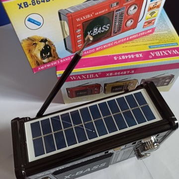Практичный портативный РАДИО с фонариком и СОЛНЕЧНОЙ ПАНЕЛЬЮ 