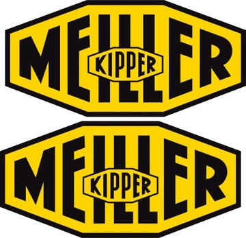 KOMPLET Naklejek MEILLER KIPPER, logo, wywrotka