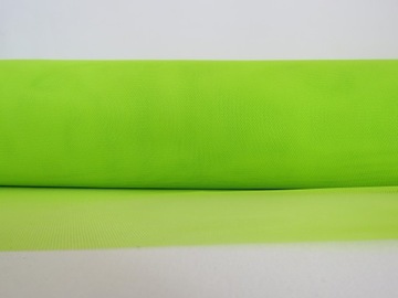 TIUL SZTYWNY krawiecki SIATKA 35 g/m2 Szer. 160 cm LIMONKA ZIELONY 0,5 m