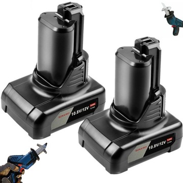 AKUMULATOR LI-ION 10.8V/12V 6AH DO BOSCH BATERIA ZAMIENNIK BAT420 2SZT