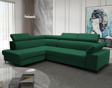 Duży Narożnik SUN Rogówka, Sofa, Z Funkcją spania