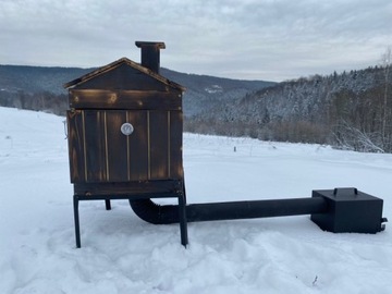 Деревянная коптильня InMyGarden