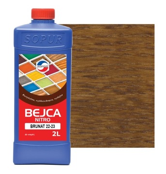 Bejca nitro SOPUR brunat 22-23 2l do drewna 2223