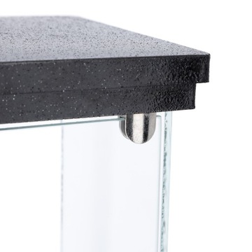 Каменный фонарь для дома и сада 25см черный Polystone Lantern