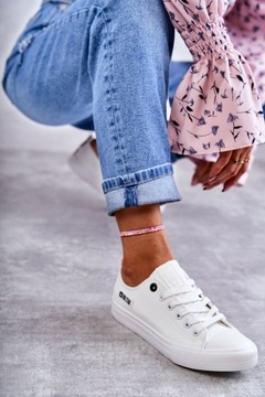 КРОССОВКИ ЖЕНСКИЕ НИЗКИЕ BIG STAR KK274010 БЕЛЫЕ 41