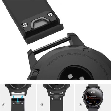 CZARNY Pasek Garmin Forerunner 935