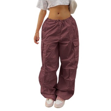 Damskie XXLuźne Spodnie Cargo Streetwear Y2k Kol