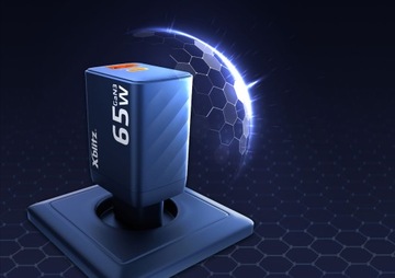XBLITZ XC2 БЫСТРОЕ СЕТЕВОЕ ЗАРЯДНОЕ УСТРОЙСТВО GaN3 65 Вт Power Delivery Quick Charge