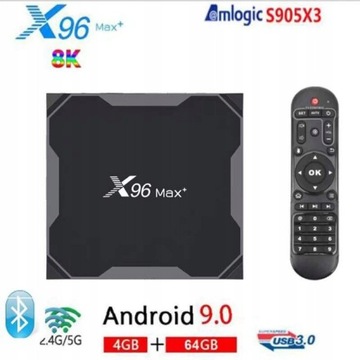 Медиаплеер X96 Smart TV Box Макс. 64 ГБ