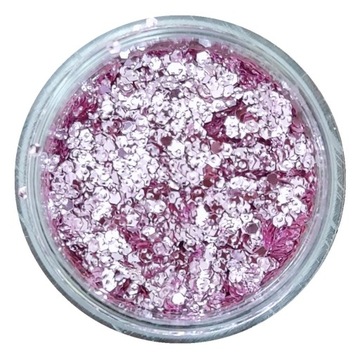 Płatki aluminiowe ozdoby do paznokci pink