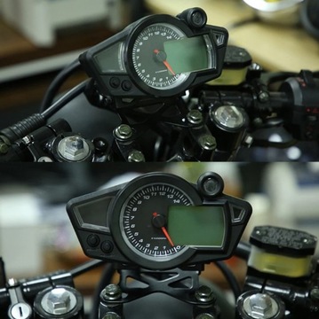 UNIWERSALNY LICZNIK CYFROWY MOTOCYKL MOTOR SKUTER QUAD LCD 11000 RPM