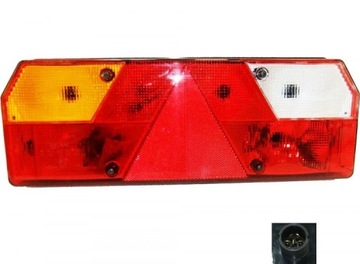 Lampa tylna zespolona naczepy Schmitz z trójkątem