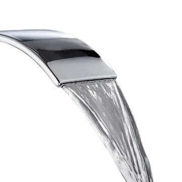 ВЫСОКИЙ Смеситель для умывальника на столешнице, хромированный смеситель