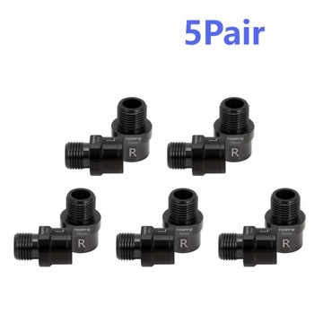 TOOPRE 1-5Pair 16mm Bike Pedal Extenders Heavy Duty Steel Bicycle Pedal
