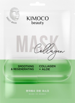 KIMOCO REGENERATING COLLAGEN ALOE MASK MASKA WYGŁADZAJĄCO REGENERUJĄCA