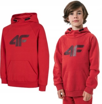 СВИТШОТ 4F ДЛЯ МАЛЬЧИКОВ, С КАПЮШОНОМ ДЛЯ ДЕТЕЙ 134