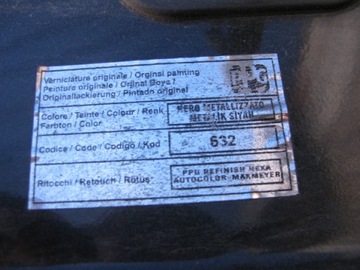 VÍKO KUFRU KUFRU ZADNÍ FIAT LINEA 07-13