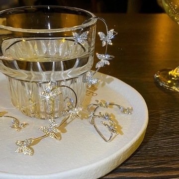 2022 модные металлические зажимы для ушей в форме листьев без пирсинга, зажимы для сережек Fo