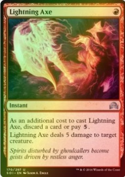 MTG Lightning Axe uncommon FOIL SOI