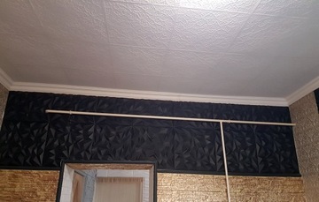 Потолочные панели черные, Декор АМЕТИСТ, 4 шт.